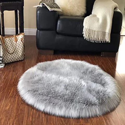 LAMBZY Faux Sheepskin Super Soft Hypoallergenic Rug Plush Fur - lambzydecor.com