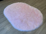 LAMBZY Faux Sheepskin Super Soft Hypoallergenic Silky Oval Shag Rug for Living Room, Kids Room, Sofa - lambzydecor.com