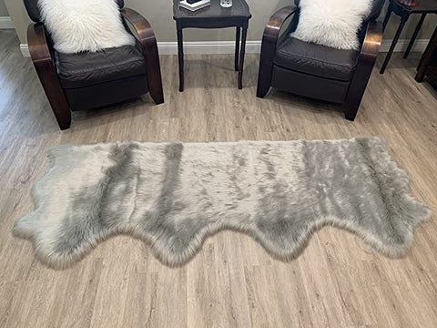 LAMBZY Faux Sheepskin Super Soft Hypoallergenic Silky Shag Rug for Living Room, Kids Room, Sofa - lambzydecor.com