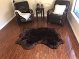 LAMBZY Genuine Sheepskin Silky Area Rug - Thick Strong Bottom Texture Stain Resistant Area Rug - lambzydecor.com