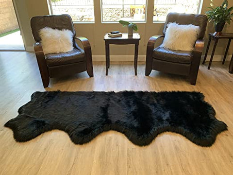 LAMBZY Faux Sheepskin Super Soft Hypoallergenic Silky Shag Rug for Living Room, Kids Room, Sofa - lambzydecor.com