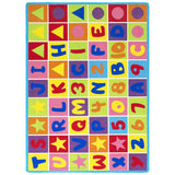 Colorful Kids Educational Rug for Playroom and Classroom - Learn and Play - lambzydecor.com