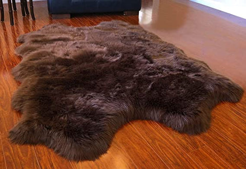 Luxury Faux Sheepskin Shaggy Silky Plush Carpet - Hypoallergenic, Free Shape Rug - lambzydecor.com