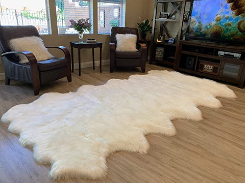 LAMBZY Faux Sheepskin Super Soft Hypoallergenic Silky Shag Rug for Living Room, Kids Room, Sofa - lambzydecor.com