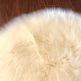 LAMBZY Faux Sheepskin Hypoallergenic Oval Silky Shag Rug - lambzydecor.com