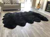 LAMBZY Genuine Sheepskin Silky Area Rug - Thick Strong Bottom Texture Stain Resistant Area Rug - lambzydecor.com