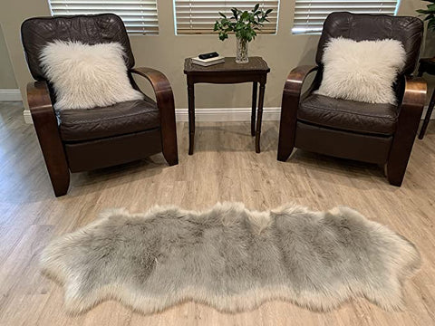 LAMBZY Faux Sheepskin Super Soft Hypoallergenic Silky Shag Rug for Living Room, Kids Room, Sofa - lambzydecor.com
