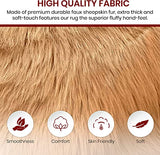 Luxury Faux Sheepskin Fur Rug, Fluffy Area Rug, Non-Slip Home Décor Accent - lambzydecor.com