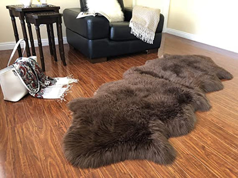 Luxury Faux Sheepskin Shaggy Silky Plush Carpet - Hypoallergenic, Free Shape Rug - lambzydecor.com