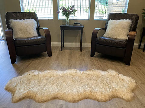 LAMBZY Faux Sheepskin Super Soft Hypoallergenic Silky Shag Rug for Living Room, Kids Room, Sofa - lambzydecor.com