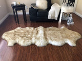 Luxury Faux Sheepskin Shaggy Silky Plush Carpet - Hypoallergenic, Free Shape Rug - lambzydecor.com