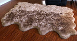 LAMBZY Genuine Sheepskin Silky Area Rug - Thick Strong Bottom Texture Stain Resistant Area Rug - lambzydecor.com