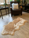LAMBZY Faux Sheepskin Super Soft Hypoallergenic Silky Shag Rug for Living Room, Kids Room, Sofa - lambzydecor.com