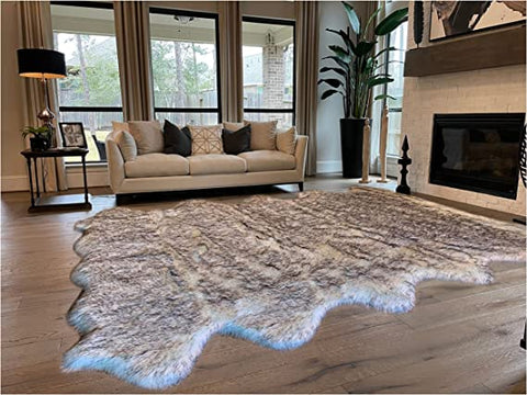 Luxury Faux Sheepskin Shaggy Silky Plush Carpet - Hypoallergenic, Free Shape Rug - lambzydecor.com