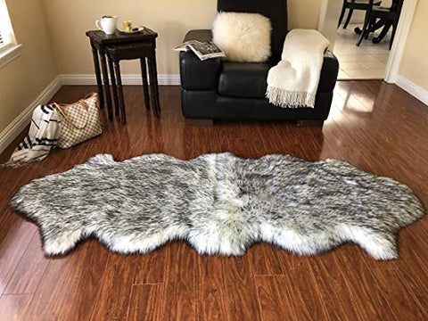 Luxury Faux Sheepskin Shaggy Silky Plush Carpet - Hypoallergenic, Free Shape Rug - lambzydecor.com