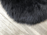 Genuine Sheepskin Area Rug with Strong Bottom Texture - Maya Collection, Black 2’X3' (60X90Cm) - lambzydecor.com