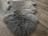 Genuine Sheepskin Area Rug with Strong Bottom Texture - Maya Collection, Black 2’X3' (60X90Cm) - lambzydecor.com