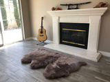 Genuine Sheepskin Area Rug with Strong Bottom Texture - Maya Collection, Black 2’X3' (60X90Cm) - lambzydecor.com