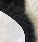 Genuine Sheepskin Area Rug with Strong Bottom Texture - Maya Collection, Black 2’X3' (60X90Cm) - lambzydecor.com