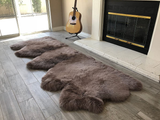 Genuine Sheepskin Area Rug with Strong Bottom Texture - Maya Collection, Black 2’X3' (60X90Cm) - lambzydecor.com