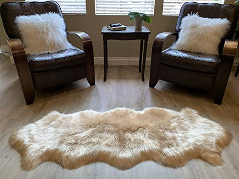 LAMBZY Faux Sheepskin Super Soft Hypoallergenic Silky Shag Rug for Living Room, Kids Room, Sofa - lambzydecor.com
