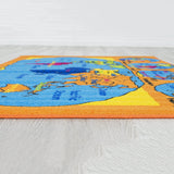 Colorful Kids Educational Rug for Playroom and Classroom - Learn and Play - lambzydecor.com