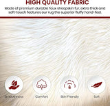 Luxury Faux Sheepskin Fur Rug, Fluffy Area Rug, Non-Slip Home Décor Accent - lambzydecor.com