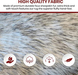 Luxury Faux Sheepskin Fur Rug, Fluffy Area Rug, Non-Slip Home Décor Accent - lambzydecor.com