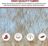 Luxury Faux Sheepskin Fur Rug, Fluffy Area Rug, Non-Slip Home Décor Accent - lambzydecor.com