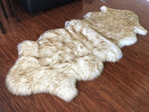 Luxury Faux Sheepskin Shaggy Silky Plush Carpet - Hypoallergenic, Free Shape Rug - lambzydecor.com