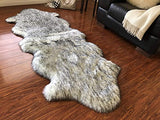 Luxury Faux Sheepskin Shaggy Silky Plush Carpet - Hypoallergenic, Free Shape Rug - lambzydecor.com