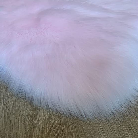 LAMBZY Faux Sheepskin Super Soft Hypoallergenic Heart Shaped Shag Rug for Living Room, Kids Room, Sofa - lambzydecor.com