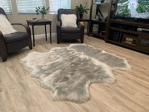 LAMBZY Faux Sheepskin Super Soft Hypoallergenic Silky Shag Rug for Living Room, Kids Room, Sofa - lambzydecor.com