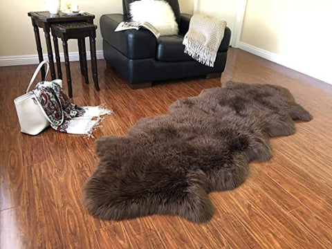 Luxury Faux Sheepskin Shaggy Silky Plush Carpet - Hypoallergenic, Free Shape Rug - lambzydecor.com