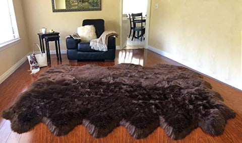 Luxury Faux Sheepskin Shaggy Silky Plush Carpet - Hypoallergenic, Free Shape Rug - lambzydecor.com