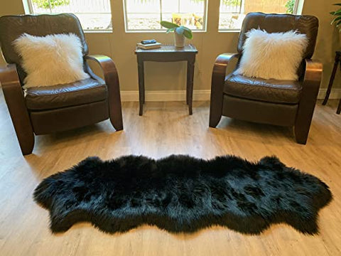 LAMBZY Faux Sheepskin Super Soft Hypoallergenic Silky Shag Rug for Living Room, Kids Room, Sofa - lambzydecor.com