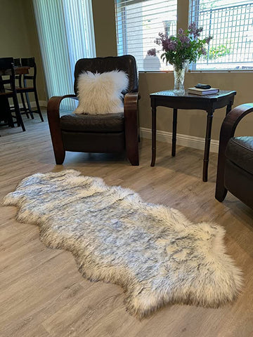 LAMBZY Faux Sheepskin Super Soft Hypoallergenic Silky Shag Rug for Living Room, Kids Room, Sofa - lambzydecor.com
