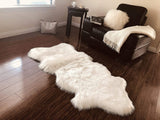Luxury Faux Sheepskin Shaggy Silky Plush Carpet - Hypoallergenic, Free Shape Rug - lambzydecor.com