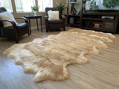 LAMBZY Faux Sheepskin Super Soft Hypoallergenic Silky Shag Rug for Living Room, Kids Room, Sofa - lambzydecor.com