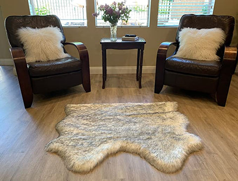 LAMBZY Faux Sheepskin Super Soft Hypoallergenic Silky Shag Rug for Living Room, Kids Room, Sofa - lambzydecor.com