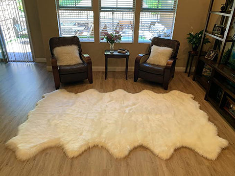 LAMBZY Faux Sheepskin Super Soft Hypoallergenic Silky Shag Rug for Living Room, Kids Room, Sofa - lambzydecor.com