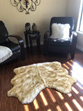 LAMBZY Genuine Sheepskin Silky Area Rug - Thick Strong Bottom Texture Stain Resistant Area Rug - lambzydecor.com