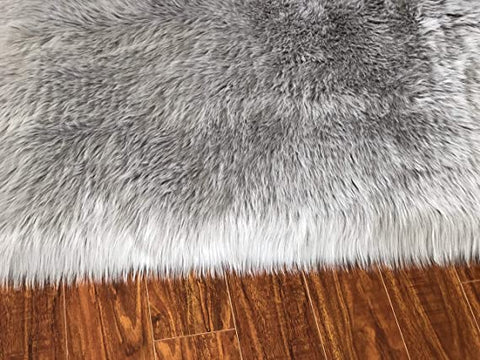 Versatile Faux Sheepskin Border Rug - Adds Coziness to Your Living Space - lambzydecor.com