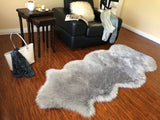 Luxury Faux Sheepskin Shaggy Silky Plush Carpet - Hypoallergenic, Free Shape Rug - lambzydecor.com