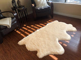LAMBZY Genuine Sheepskin Silky Area Rug - Thick Strong Bottom Texture Stain Resistant Area Rug - lambzydecor.com