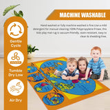Colorful Kids Educational Rug for Playroom and Classroom - Learn and Play - lambzydecor.com