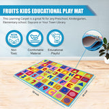 Colorful Kids Educational Rug for Playroom and Classroom - Learn and Play - lambzydecor.com