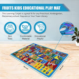 Colorful Kids Educational Rug for Playroom and Classroom - Learn and Play - lambzydecor.com