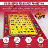 Colorful Kids Educational Rug for Playroom and Classroom - Learn and Play - lambzydecor.com