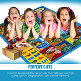 Colorful Kids Educational Rug for Playroom and Classroom - Learn and Play - lambzydecor.com